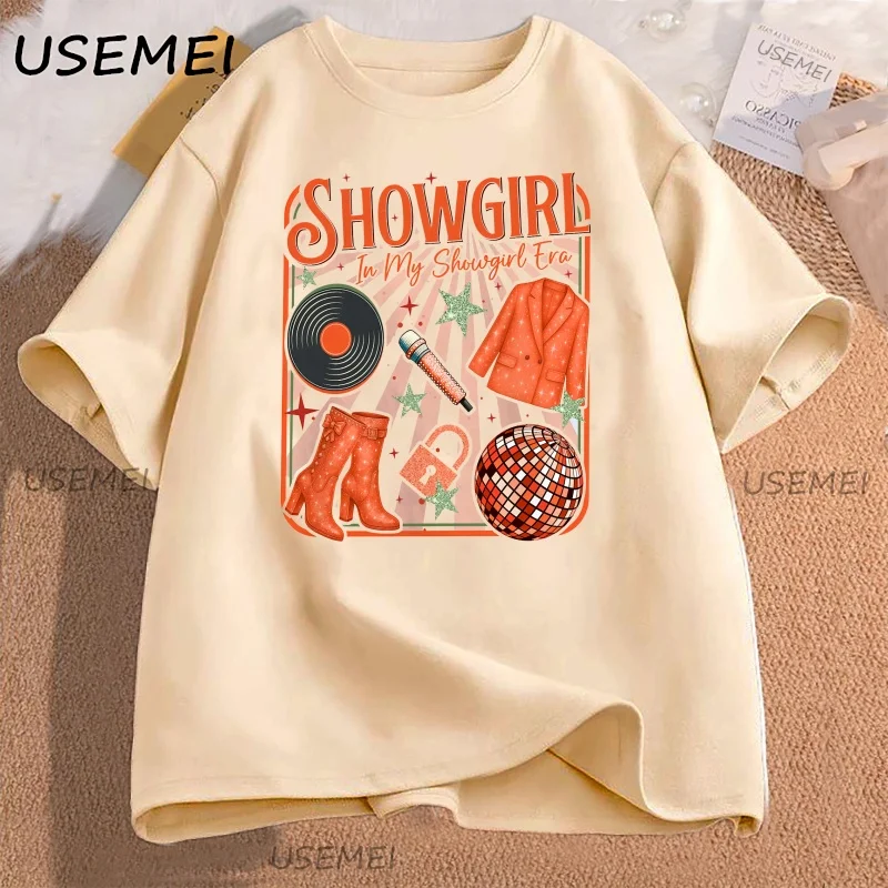 Showgirl T Shirt for Fan Women Men Orange Show Girl T-Shirt Concert Casual Cotton Short Sleeve Tshirt Harajuku Female Clothing