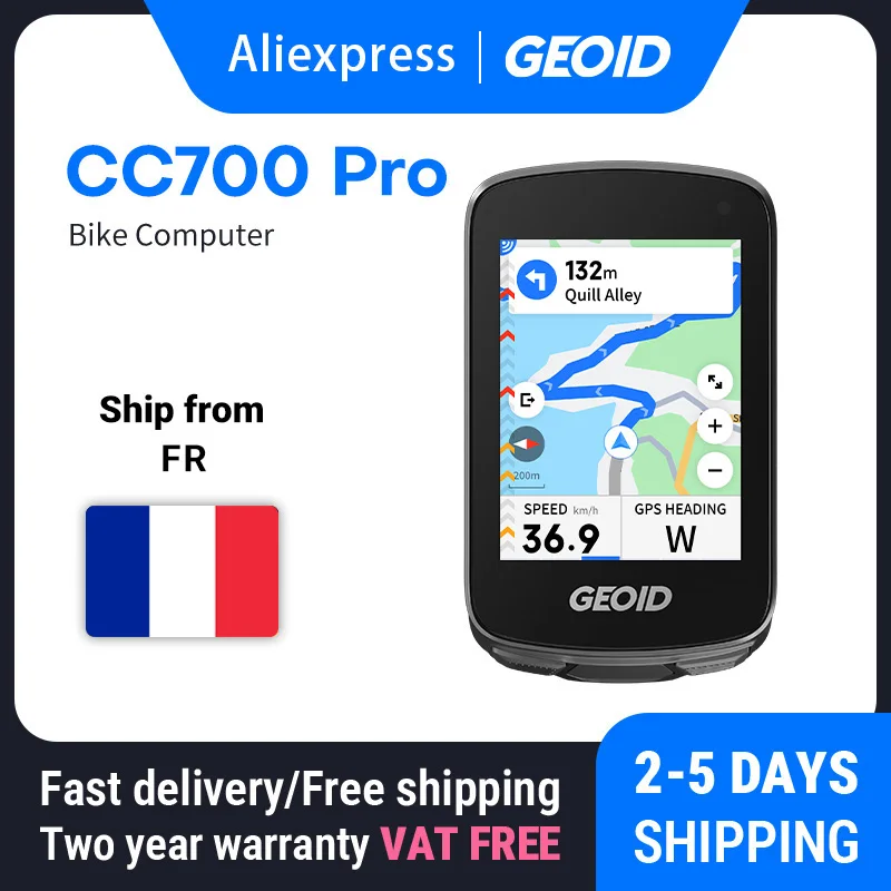 GEOID CC700 Pro Fahrradcomputer GPS 2,8-Zoll Touchscreen Fahrradtacho Globale Kartennavigation Radfahren Kilometerzähler für Strava