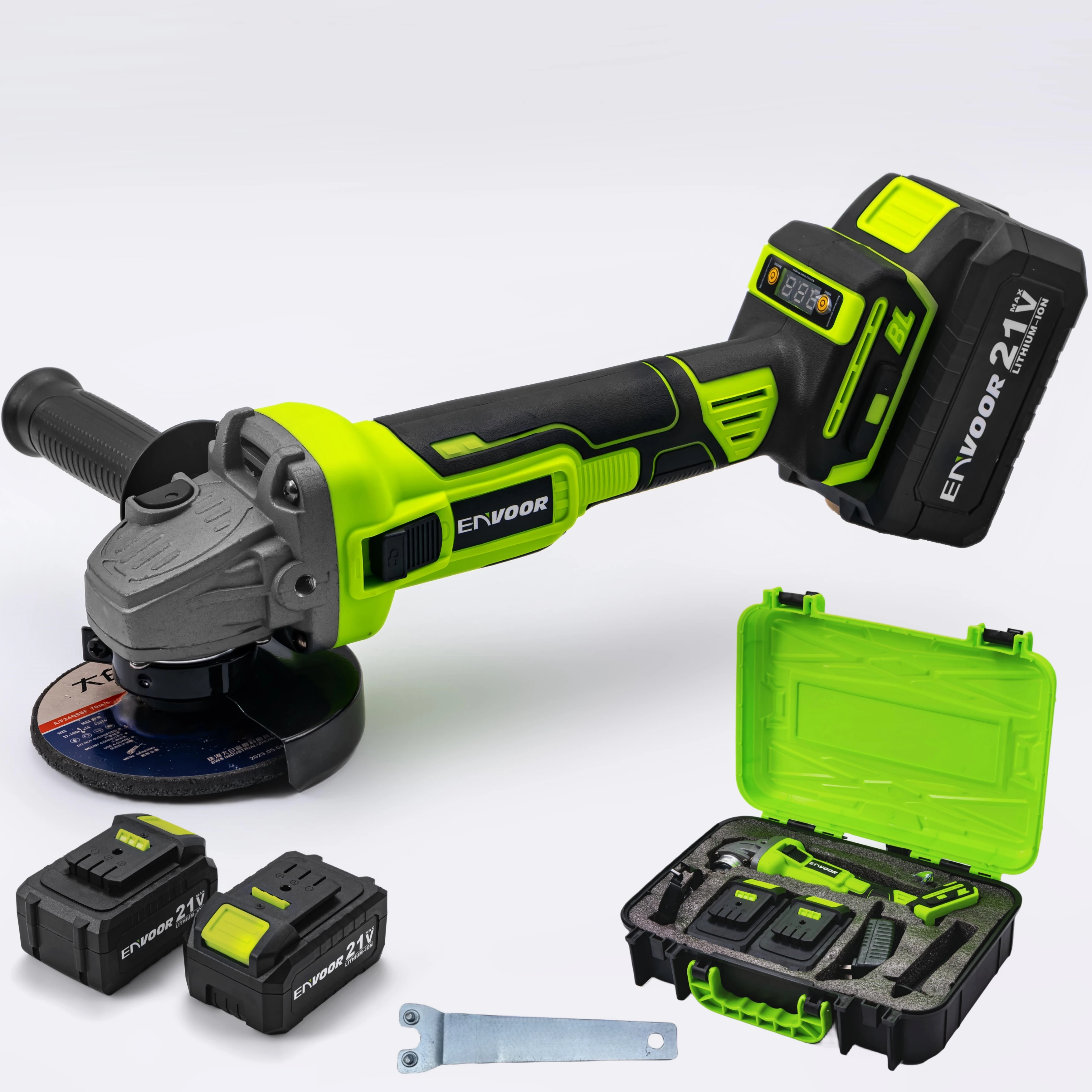 

2025Brushless Variable Speed Rechargeable Lithium Battery Mini Electric Cordless Angle Grinder Machine