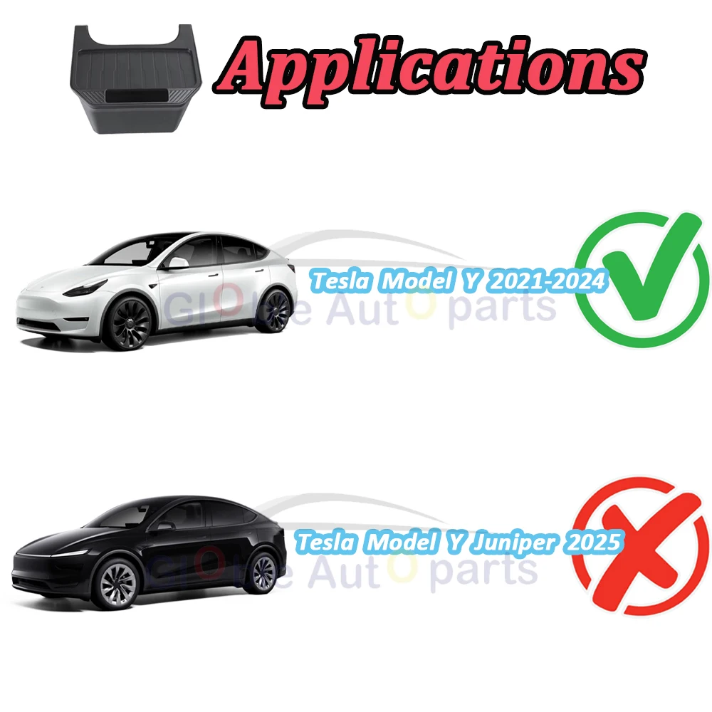 Aufbewahrungsbox für den Rücksitz für Tesla Model Y 2021-2024, Organizer für die Mittelkonsole, Abfalleimer für den Rücksitz, Müllbeutel unter dem Sitz, Ablagefach – Detail 1
