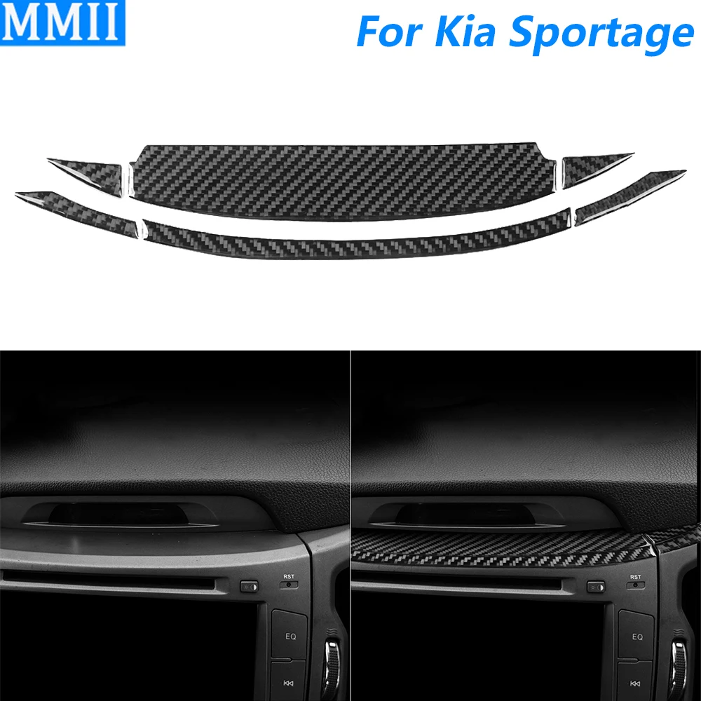 

Для Kia Sportage 2011-2016 углеродное волокно, центральная консоль, навигационный экран, верхняя панель, накладка, автомобильные аксессуары, внутренняя наклейка