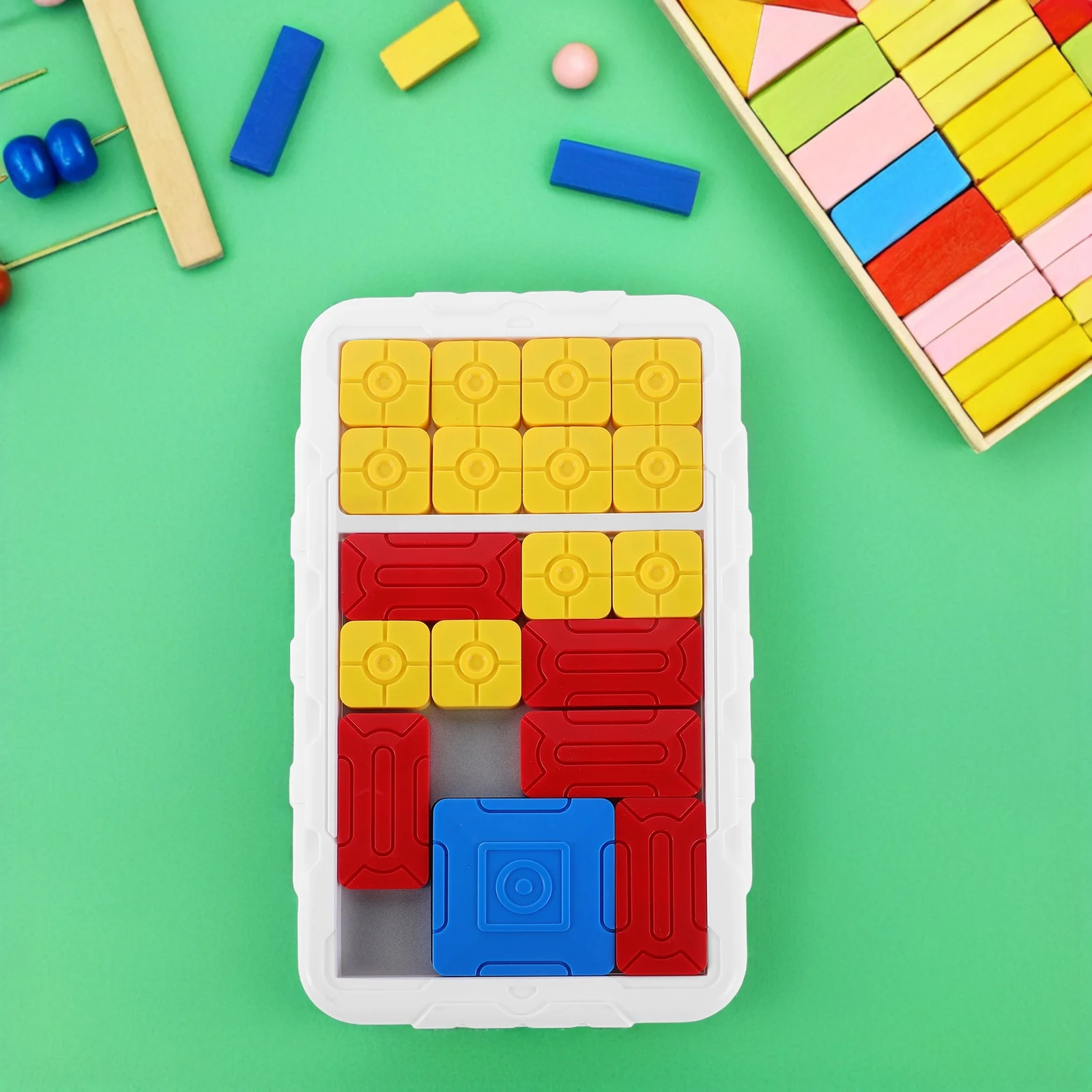 Sliding Puzzle Colorful Board Educational Logic Game Mental Development Brain Teaser Travel Family Entertainment Cognitive