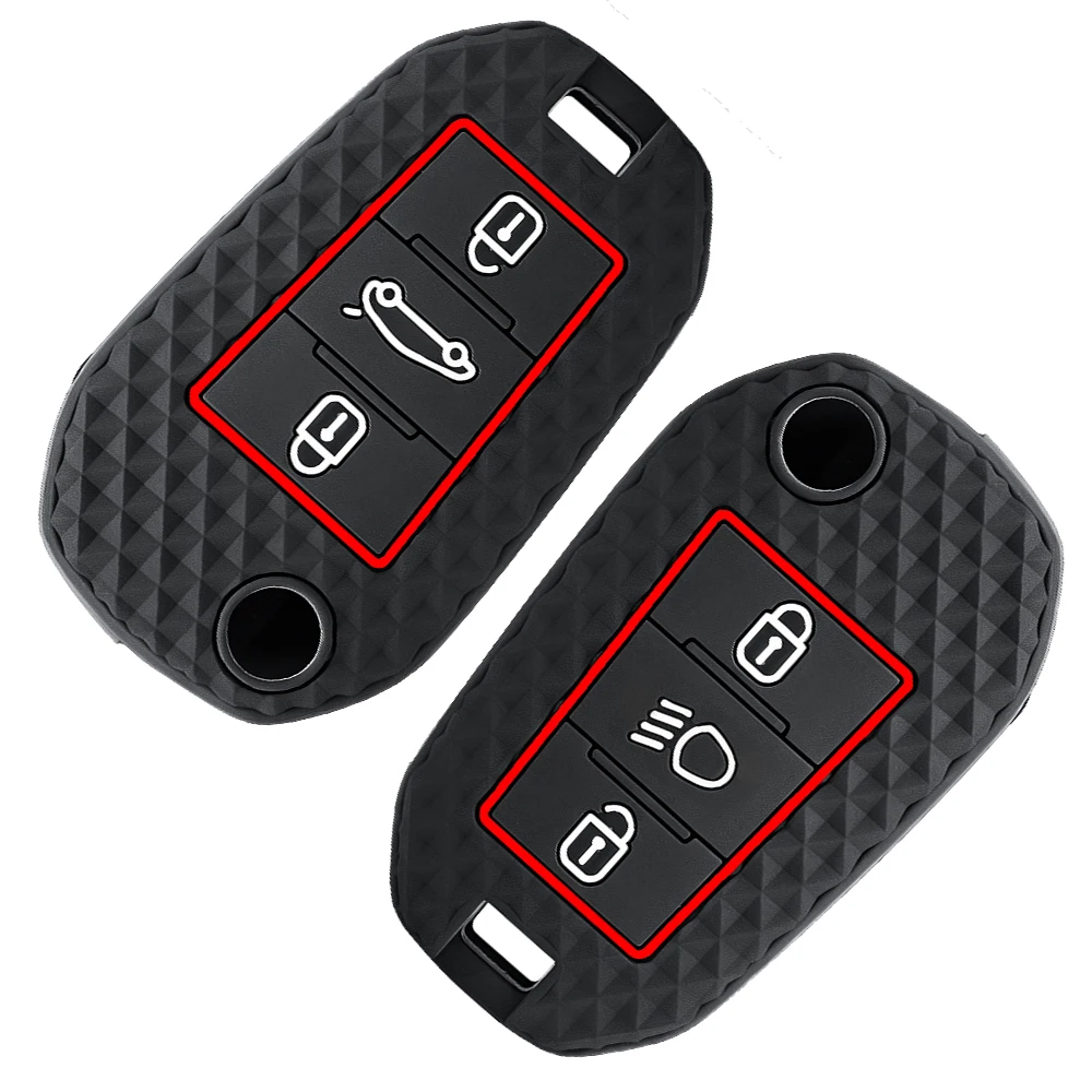 Silicone Car Key Case Cover For Citroen C5 C3 C4 C8 Berlingo For Peugeot Partner Rifter 208 308 508 407 2008 3008 3008 Expert