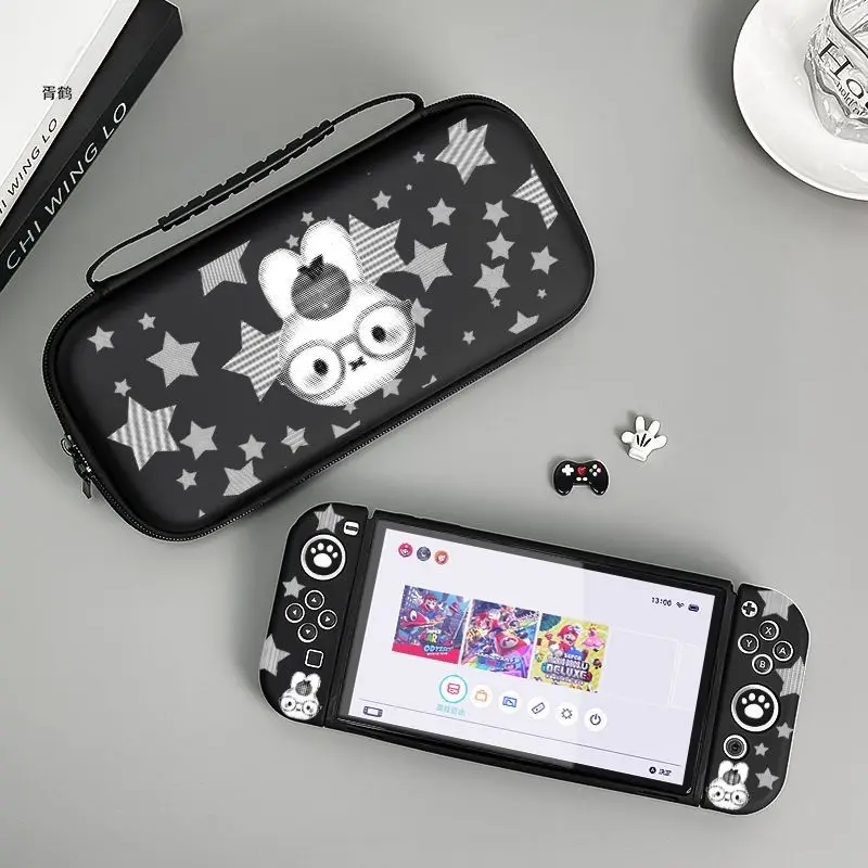 Switch Bag Miffy Handheld Game Console Storage Pressure‑Proof Game Case Cartoon High‑End Look Gaming Accessories Gift for Friend