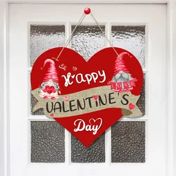 1Pcs Heart Love Happy Valentine's Day Paper Wall Door Hanging Ornaments for Valentine Day Wedding Anniversary Party Decoration