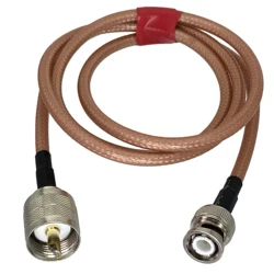 RG142 BNC Male Plug to UHF PL259 Male Plug Connector Straight RF Jumper pigtail Cable 6inch~5M