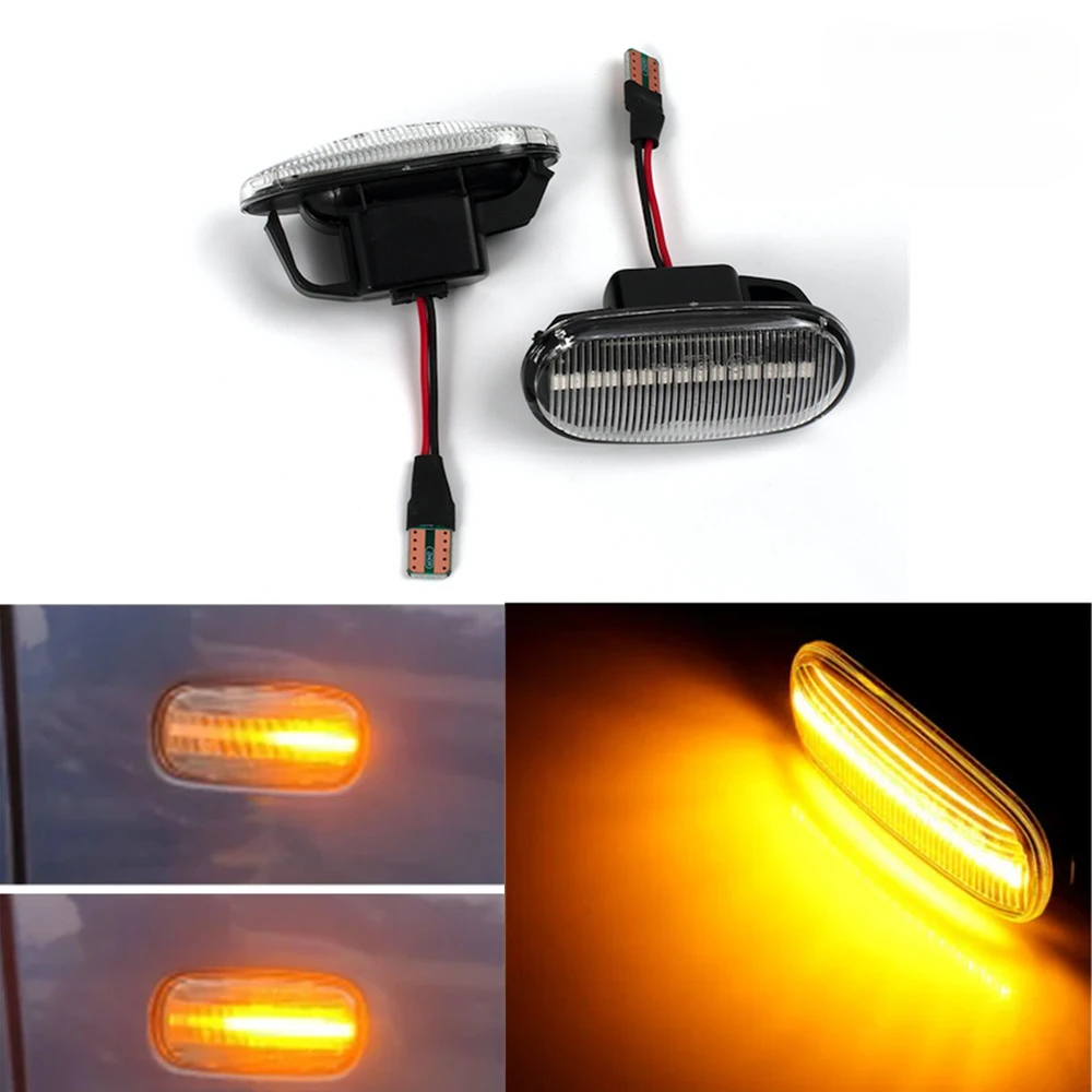 

Автомобильный светодиодный динамический боковой маркер, сигнал поворота, ретранслятор, сигнальные огни для Honda Civic Si/ES Accord Fit/Jazz