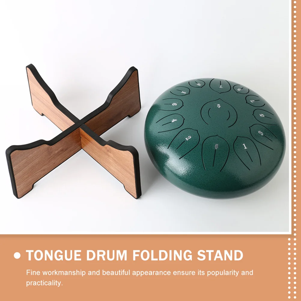 

Ethereal Drum Stand Foldable Tongue Steel Floor Holder Vertical Bracket Portable Stands Wood Professional Practical Long Term
