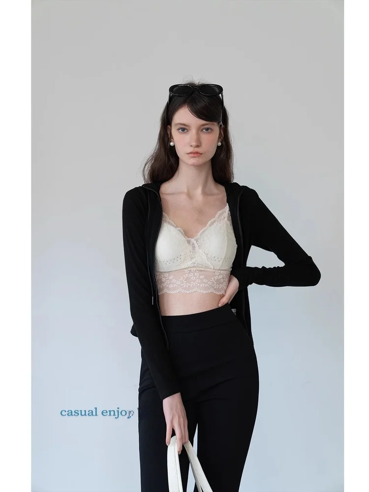 Canotta Brtte in pizzo Pure Desire con imbottitura sul petto 2025 Estate sexy raccolta interna da indossare a tracolla Bella biancheria intima Ba