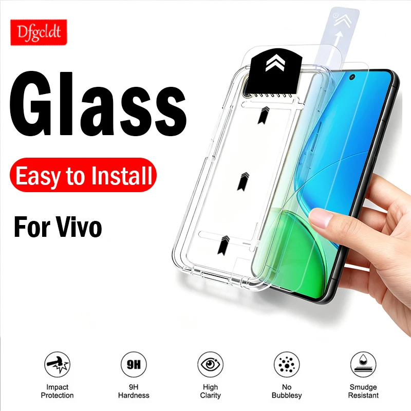 

1-2 шт., защитная пленка для экрана без пыли для Vivo Y39 Y29 Y19 Y29s Y19s GT Y56 Y36 Y16 Y27 Y27s Y17s Y35+ закаленное стекло