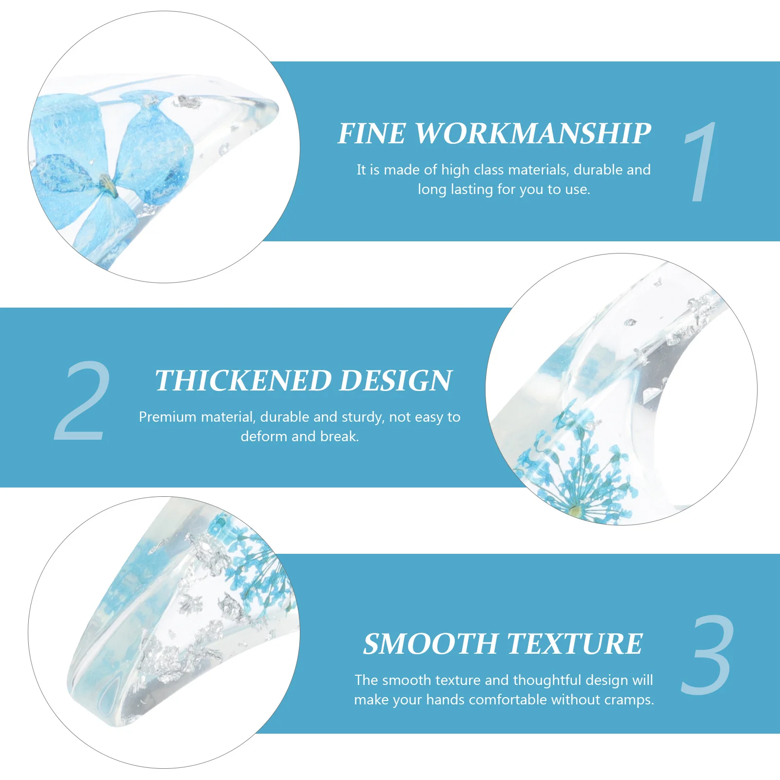 2Pcs Reading Thumb Ring Book Page Holder Premium Material Page Spreading Support Practical Reading Aids Random Color