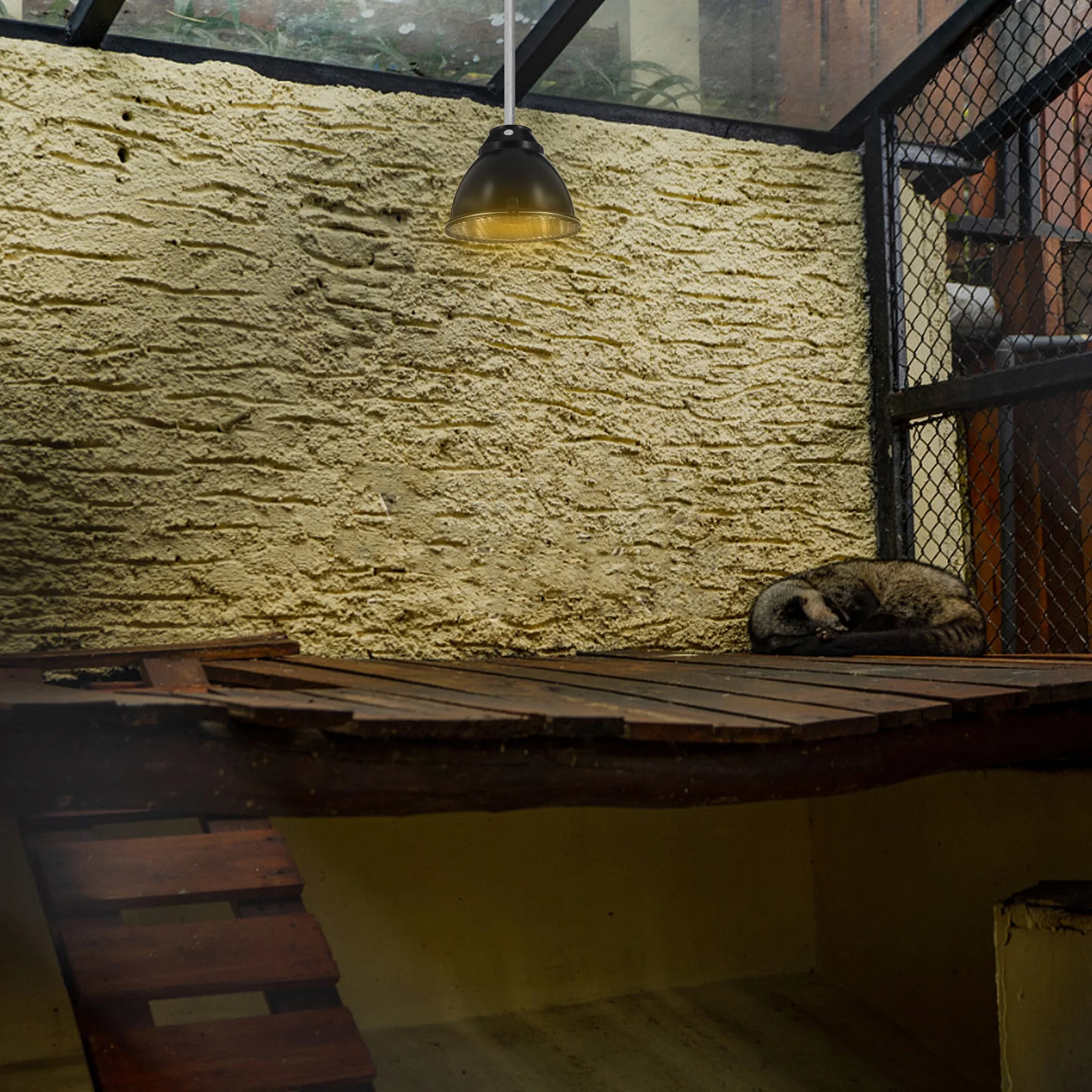 

1Set Anti-Scald Dome Light Cover Aluminum Reptile Heat Lamp Shade Safe Heat Protection for Breeding Boxes Turtle Lizard Lamp