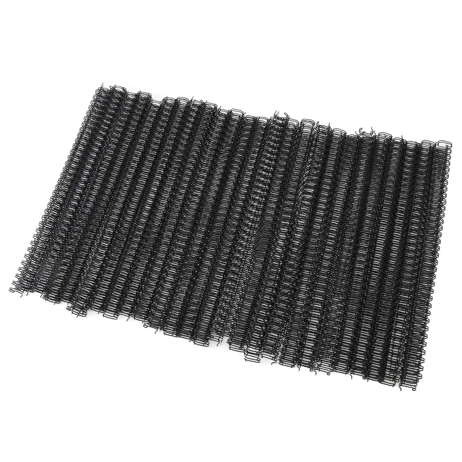 100Pcs Double Loop Wire Binding Spine 60 Sheet Capacity 3:1 Pitch 34 Loop 9.5mm Diameter Set Kit for A4 Paper Black