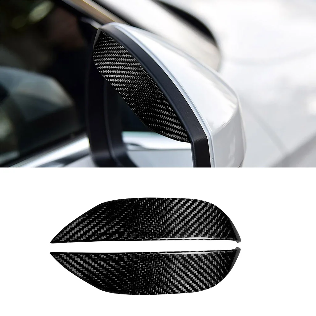 

Car Rearview Mirror Rain Eyebrow Real Dry Carbon Fiber Sun Visor Shade Cover Universal Auto Rear View Mirror Rainy Shield Guard