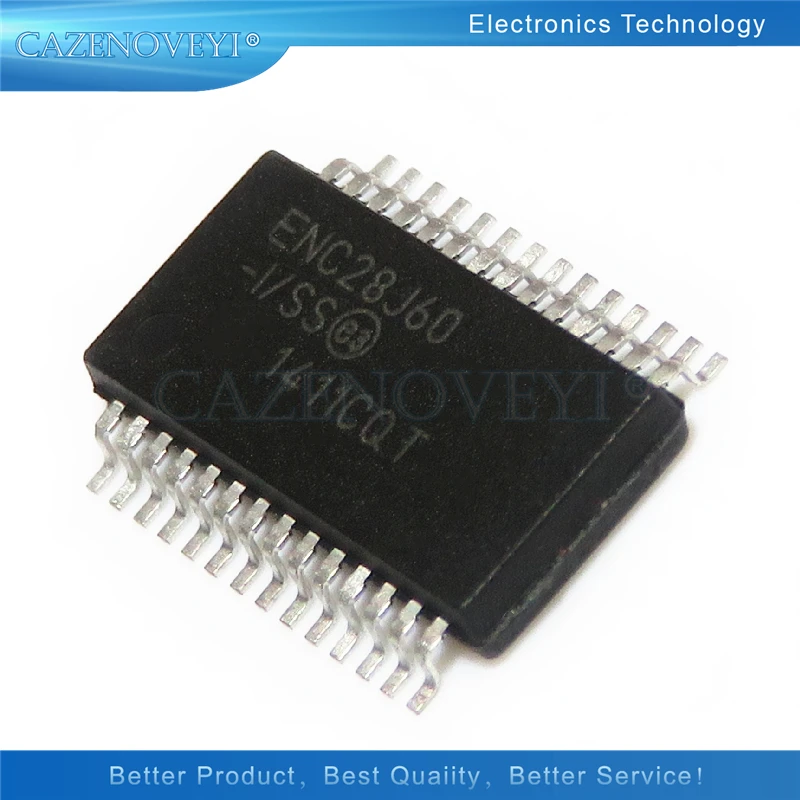 

10pcs/lot ENC28J60-I/SS ENC28J60 SSOP-28 In Stock