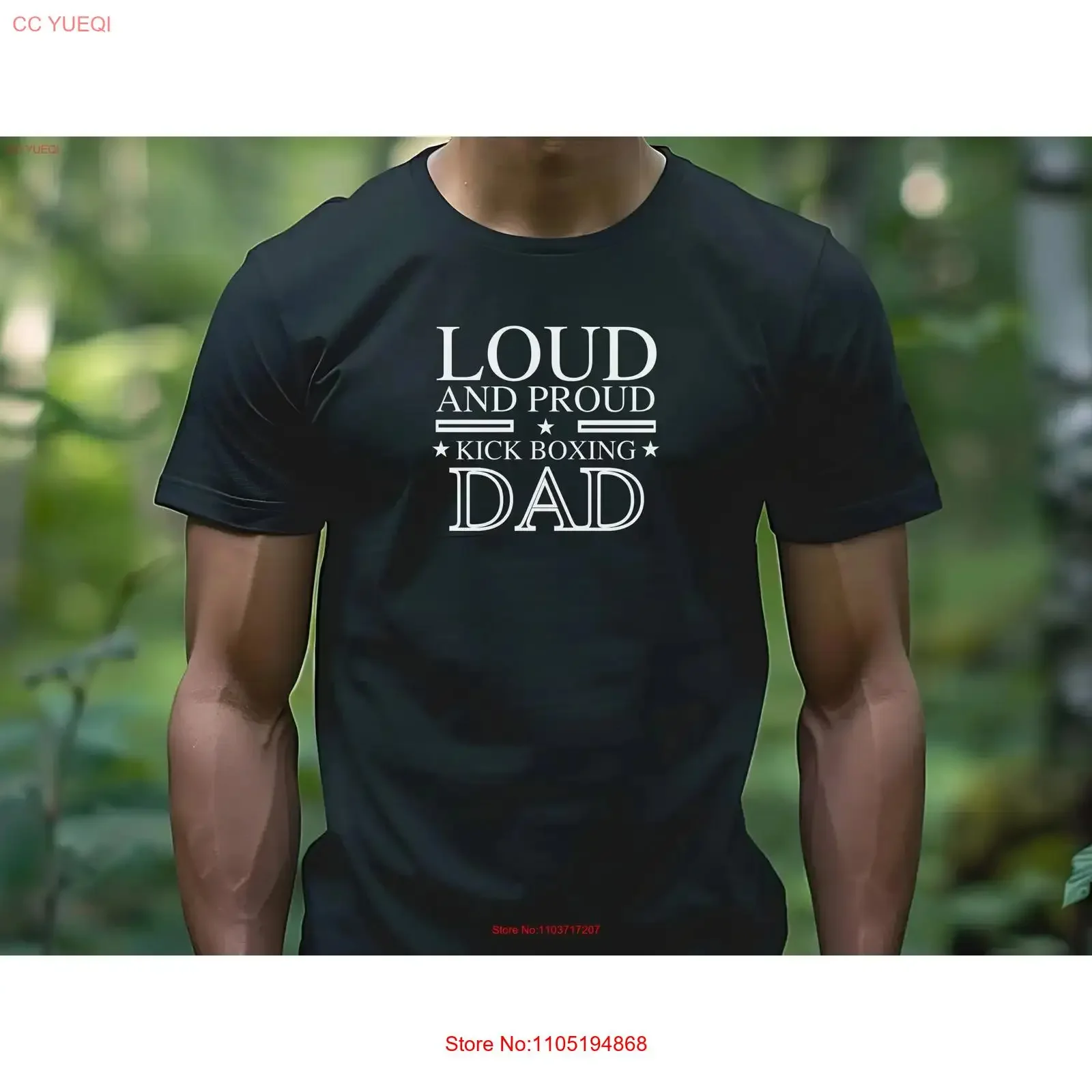 Loud and proud kickboxing dad T Shirt kicking boxing kids for vintage Washed homme graphic Slightly Top For Everyday Wear