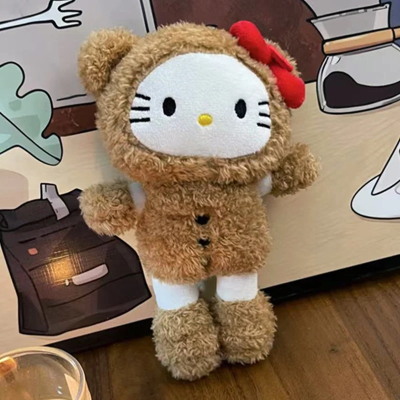 

Sanrios Hellokittys Teddy Bear Long Legs Plush Keychain Cute Cartoon Pendant Keyring for Bag Soft Stuffed Animal Keyring Charm