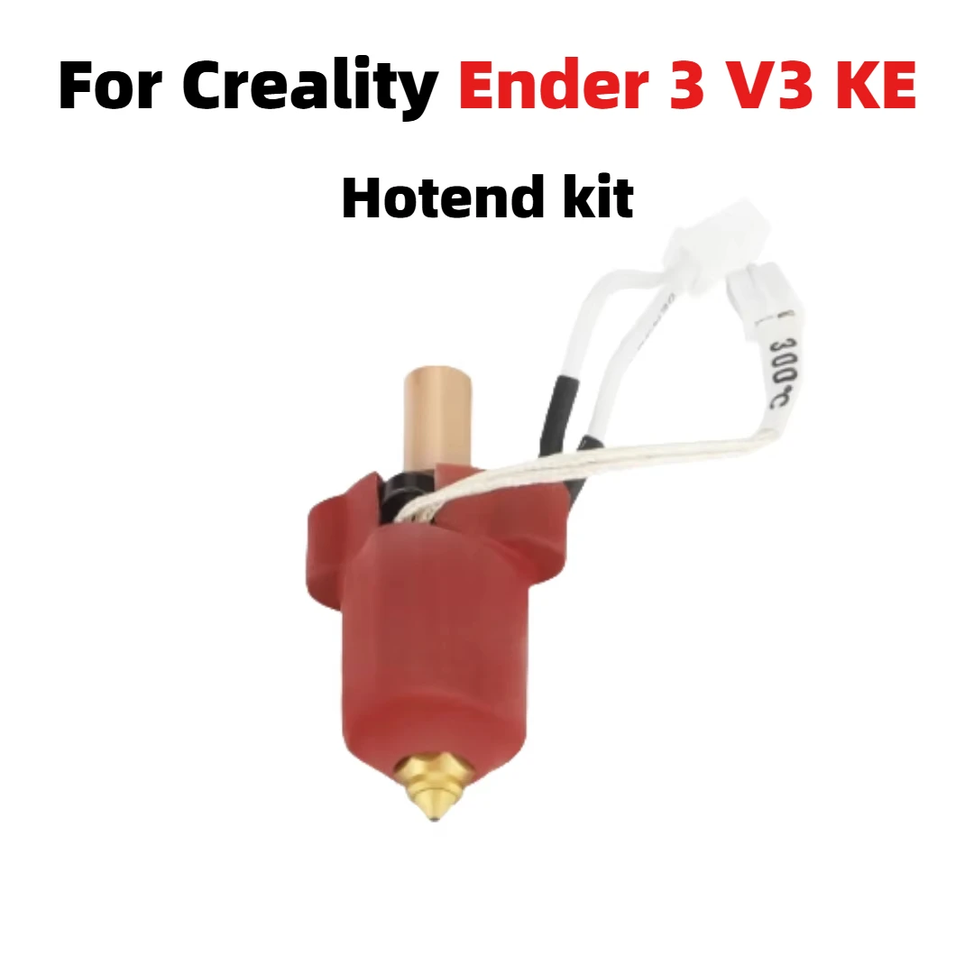 For Creality Ender-3 V3 KE Red Ceramic Heating Block Kit Silicone Cover 300°C Premium All Metal Hotend 3D Printer Parts