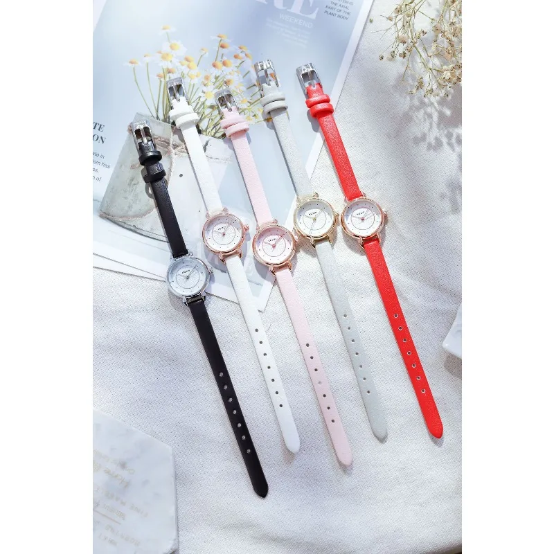 Customized fashion girl belt watch quartz movement student party special women's watch small fresh