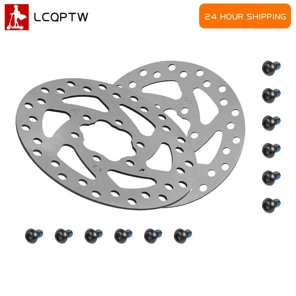 120MM 6Hole Brake Disc for Kukirin G2 Pro for Kaabo Mantis 8 for Inmotion L9 Electric Scooter Brake Disc Replacement Accessories