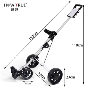 عربة جولف محمولة خارجية قابلة للطي ، عربة دفع سحب ، عربة جولف متعددة الوظائف ، حامل حقيبة مع 4 عجلات أفضل 10 مبيعات لعربات الجولف المستعملة - رقم 9