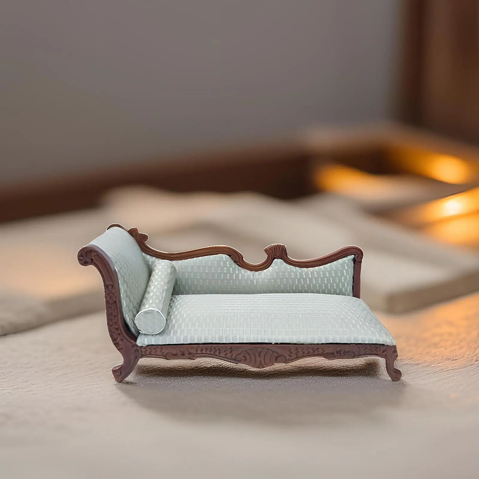 Mini Banc Chaise pour Maison de Courses, Échelle 1:12, Maison de Beurre, Canapé pour Projets de Bricolage, Accessoires Photo, Mini Salle, Micro Paysage