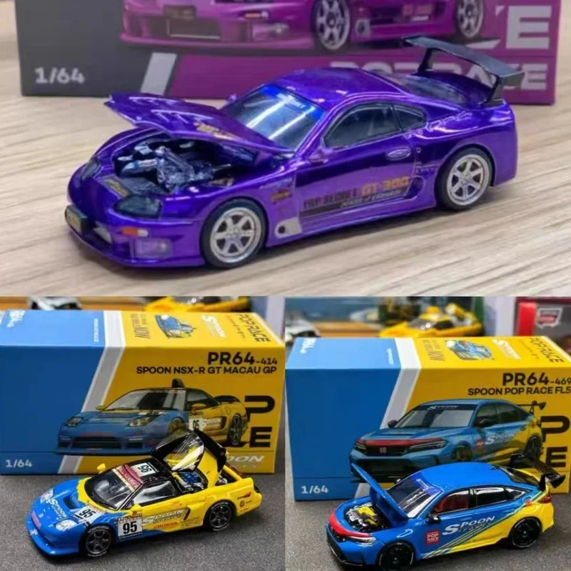 New Xcartoys 1/64 Gt300 Supra Top Secret Hong Kong Station Exhibition Limited Edition Alloy Toys Motor Vehicle Diecast Metal Toy