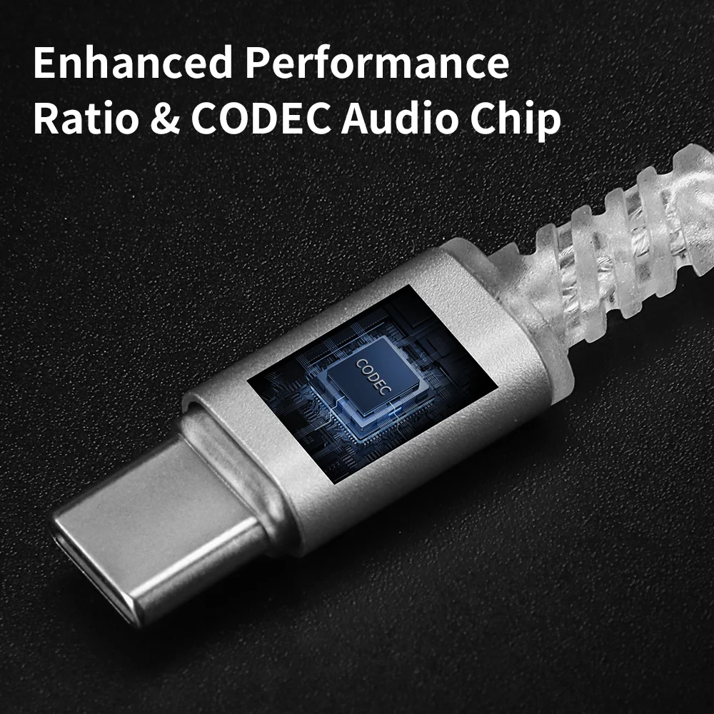 QKZ TC100 Earphone Cable Type-C Plug 2PIN 0.75mm Cable Wired Headset Upgraded Wire For QKZ ZXN ZXT VK4 KZ ZSN ZSX PRO X ZS10 view 3