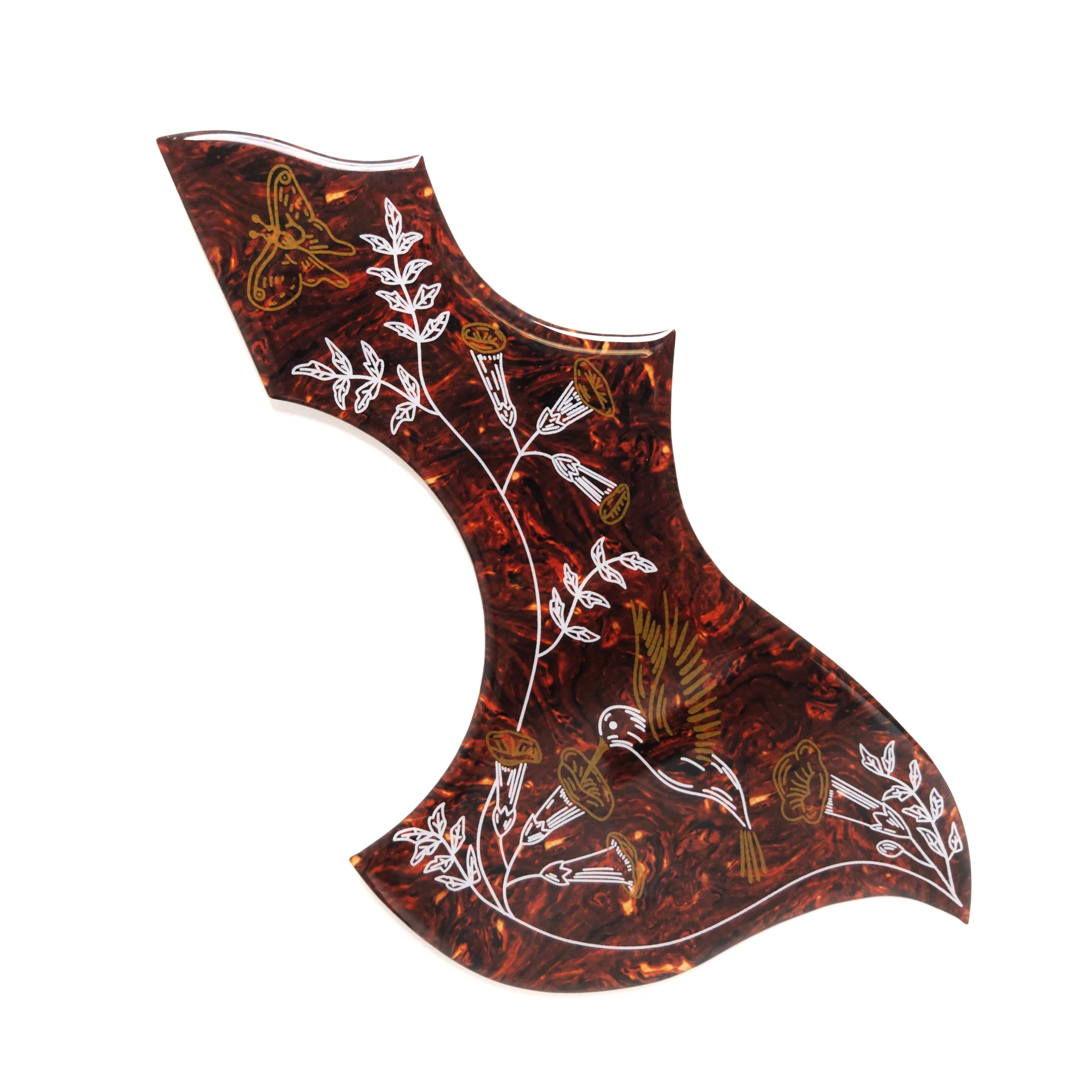 Acoustic Guitar Pickguard Hummingbird Self Adhensive Thickness 2 MM for 40-43 Inch Acoustic Guitar Scratch Plate