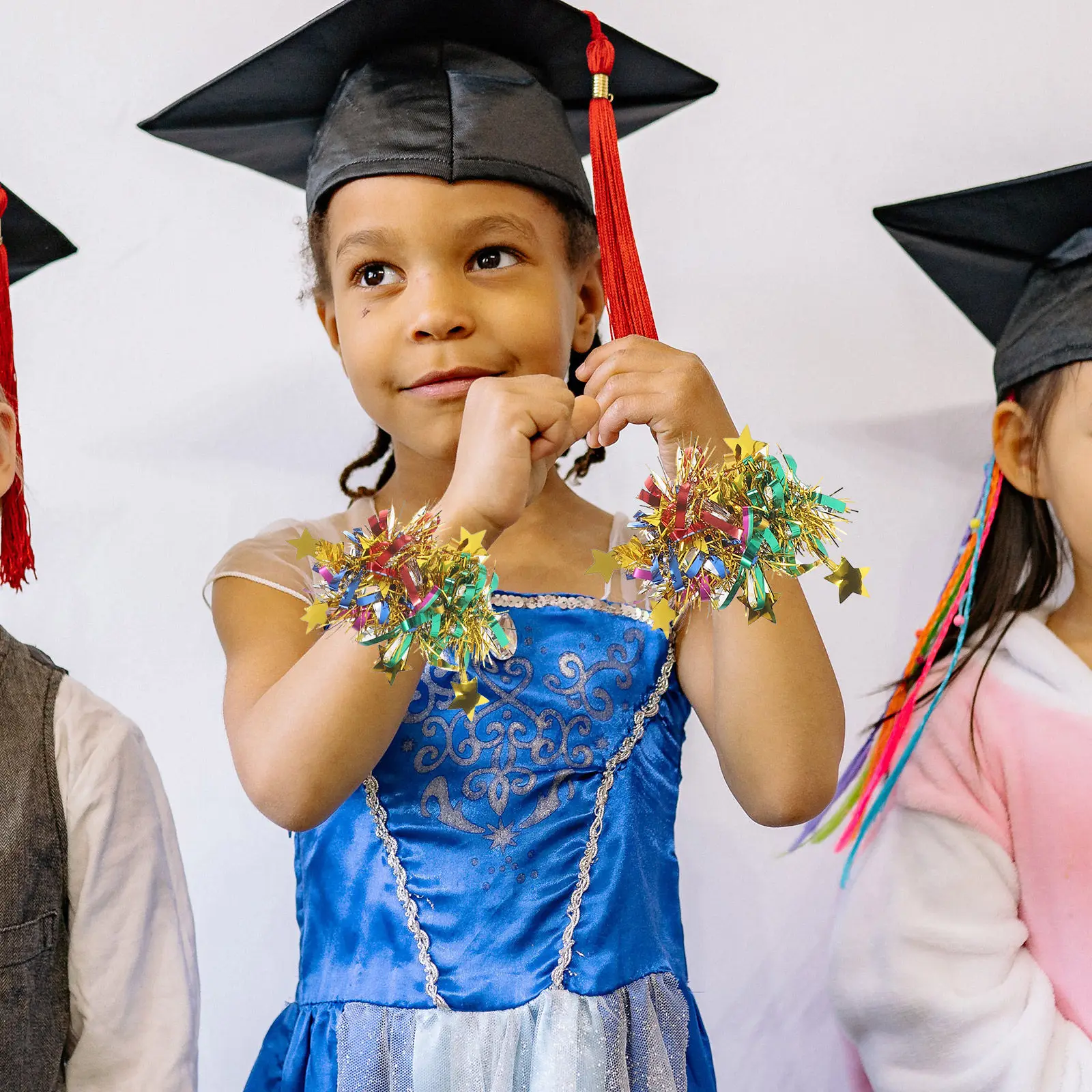 

6 шт. ярких прочных помпонов для рук, реквизит для чирлидинга, для спортивных танцев и выступлений, многоразовые, для групп поддержки