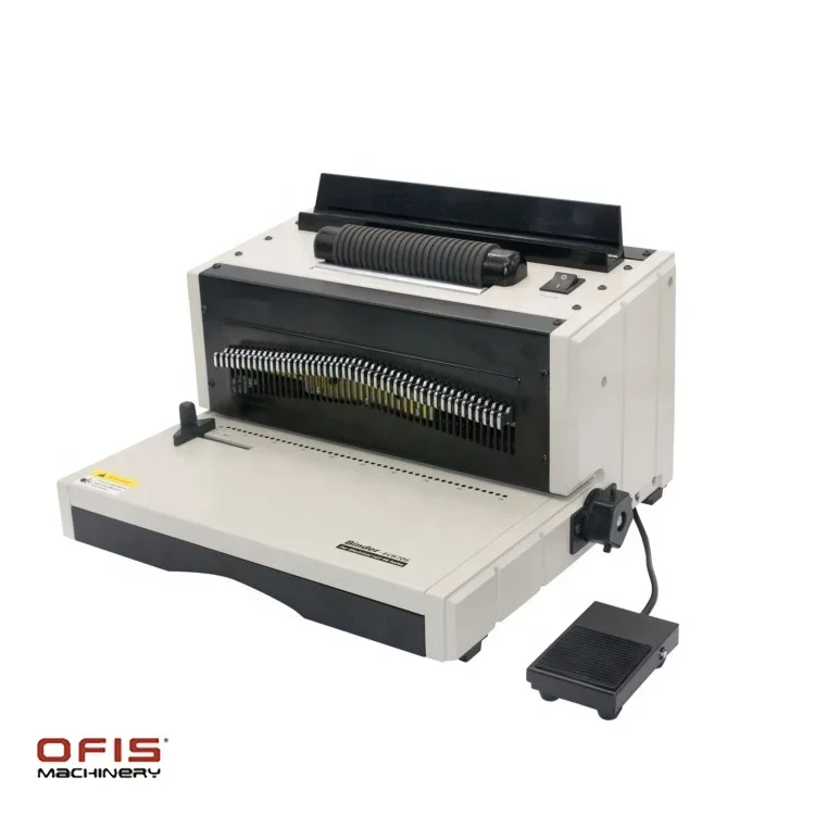 EC8706 electric hole punch automatic coil book binding machine