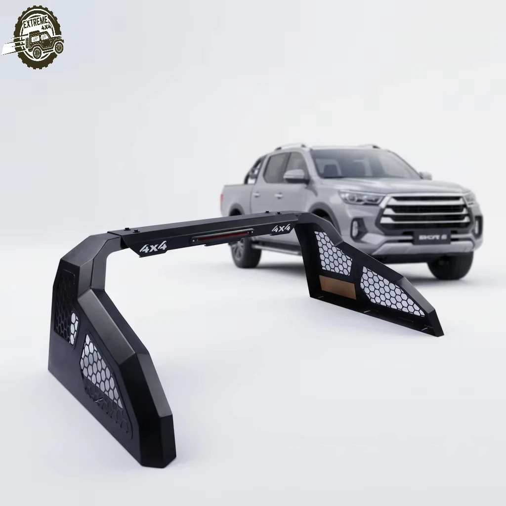 

Truck Bed Rack Roll Bar Chase Rack Steel Off-road Sports Bar Trunk Mount Adjustable Universal Fit for BYD Shark 6 Pickup Trucks