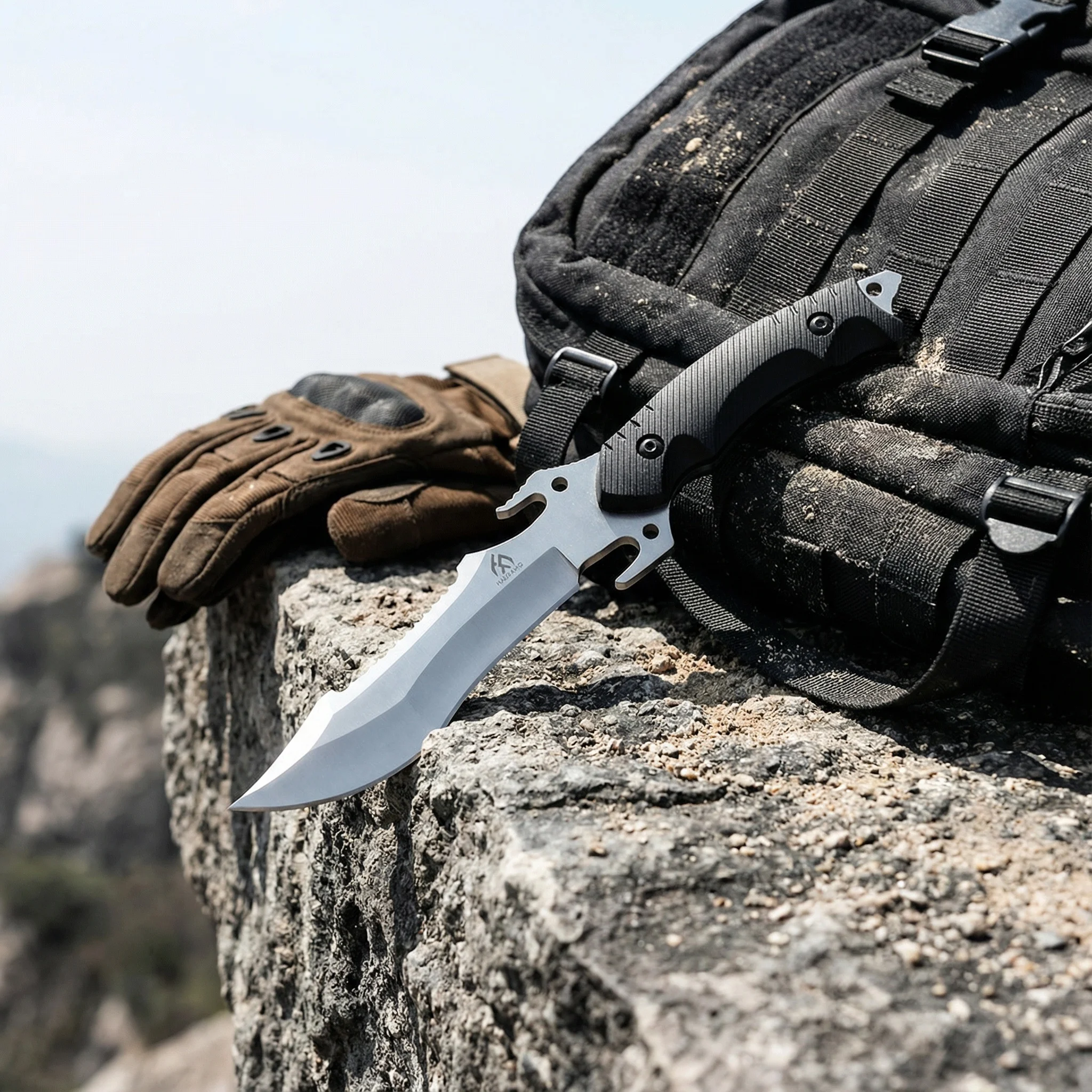 Coltelli a lama fissa di alta qualità, coltelli da esterno, coltelli portatili di emergenza per escursioni e campeggio con fodero, coltelli piccoli, regali per lui