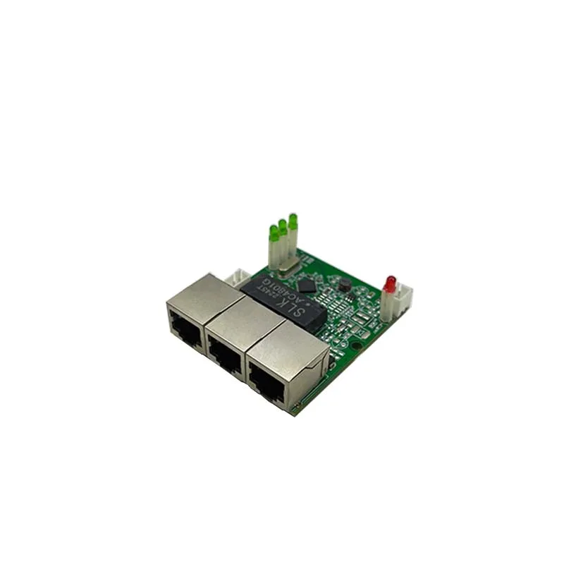 

OEM быстрый переключатель мини 3-портовый Ethernet-коммутатор 10/100 Мбит/с rj45 сетевой коммутатор-концентратор печатная плата модуля для системы интеграции