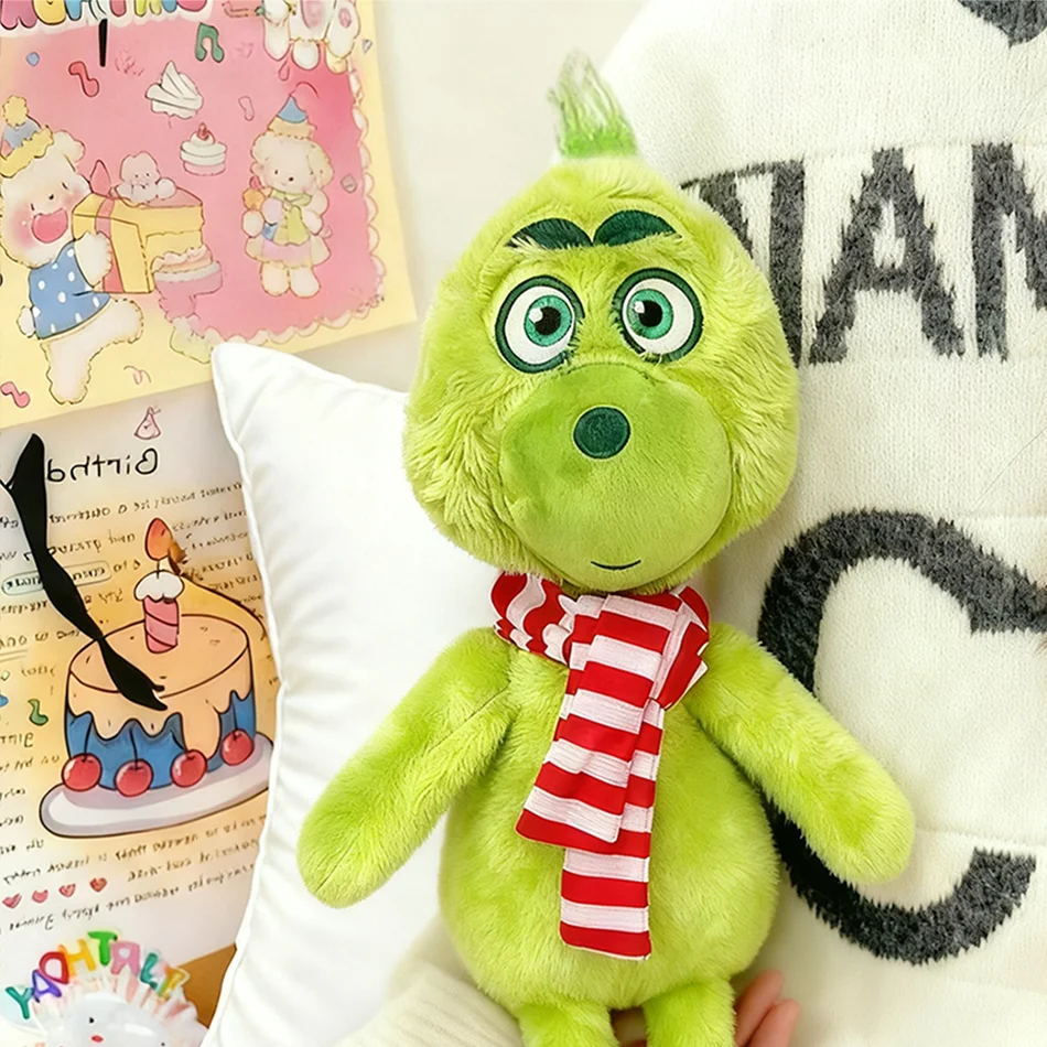 Grnchh Kerst Knuffel Zacht Gevulde Pop voor Kinderen Kawaii Room Decor Cadeau voor Jongens Meisjes Vakantie Feestartikelen Kerstcadeau