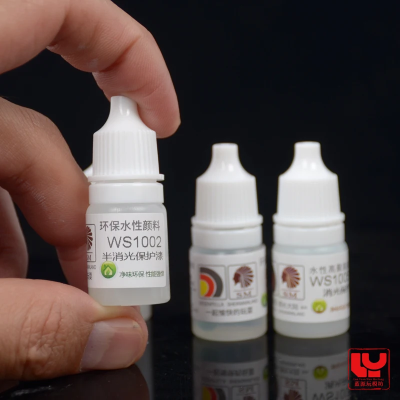 Glossy Oil ExtinctionTransparent Protective Paint Varnish Pigment Model Coloring Pen Coating Hand Coating Water-Based SM 5ml