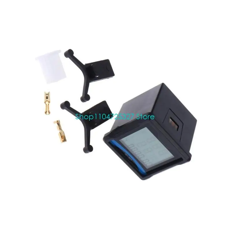 D8KF Generator Panel Meter Accessory Set Featuring Digital Display, Black Meter Face, and Direct Access to Generator Output