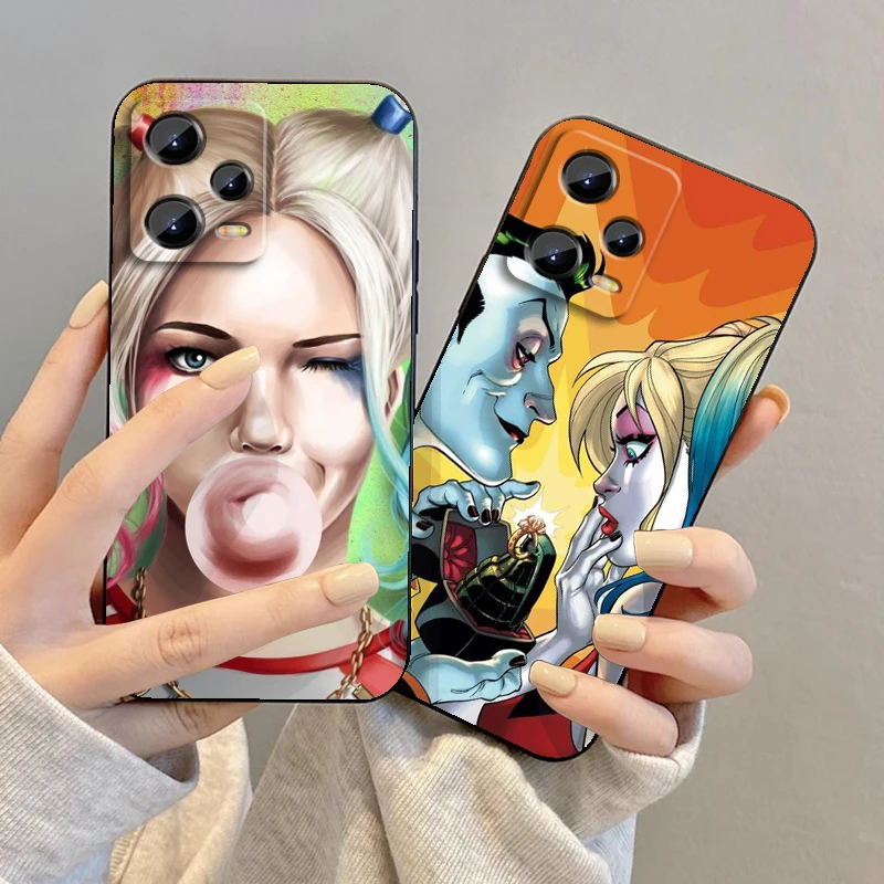 Crazy H-Harley Q-Quinn Sexy For Xiaomi Redmi Note 13 12R 12 12S Turbo 11 11T 11S 10 10S Pro Plus 5G Black Funda Phone Case