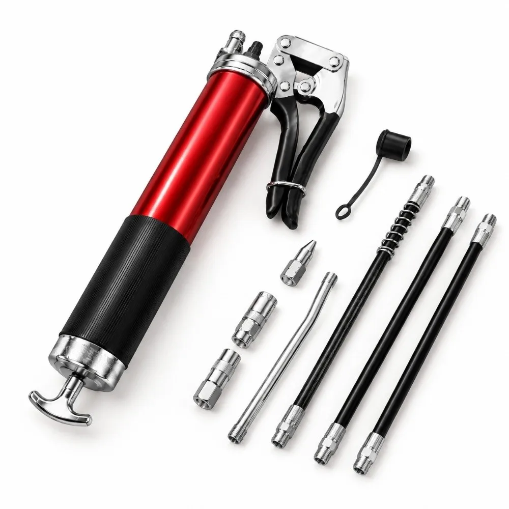 400cc Capacity Pneumatic Grease Gun 1/4" Inlet Pneumatic Powered Air Greaser Cartridge Type Air Grease Gun Car Maintenance