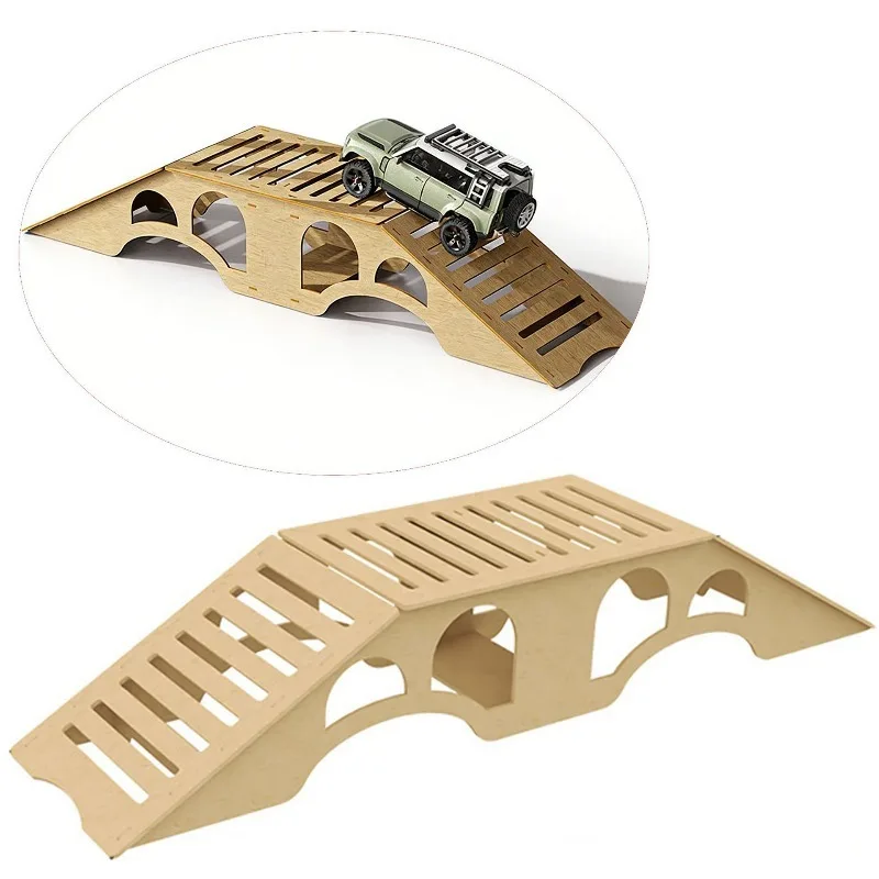 Parts Wooden Simulation Off-road Obstacles for 1/18 1/24 RC Crawler Model Car Adult Children's Toys Assembly Props
