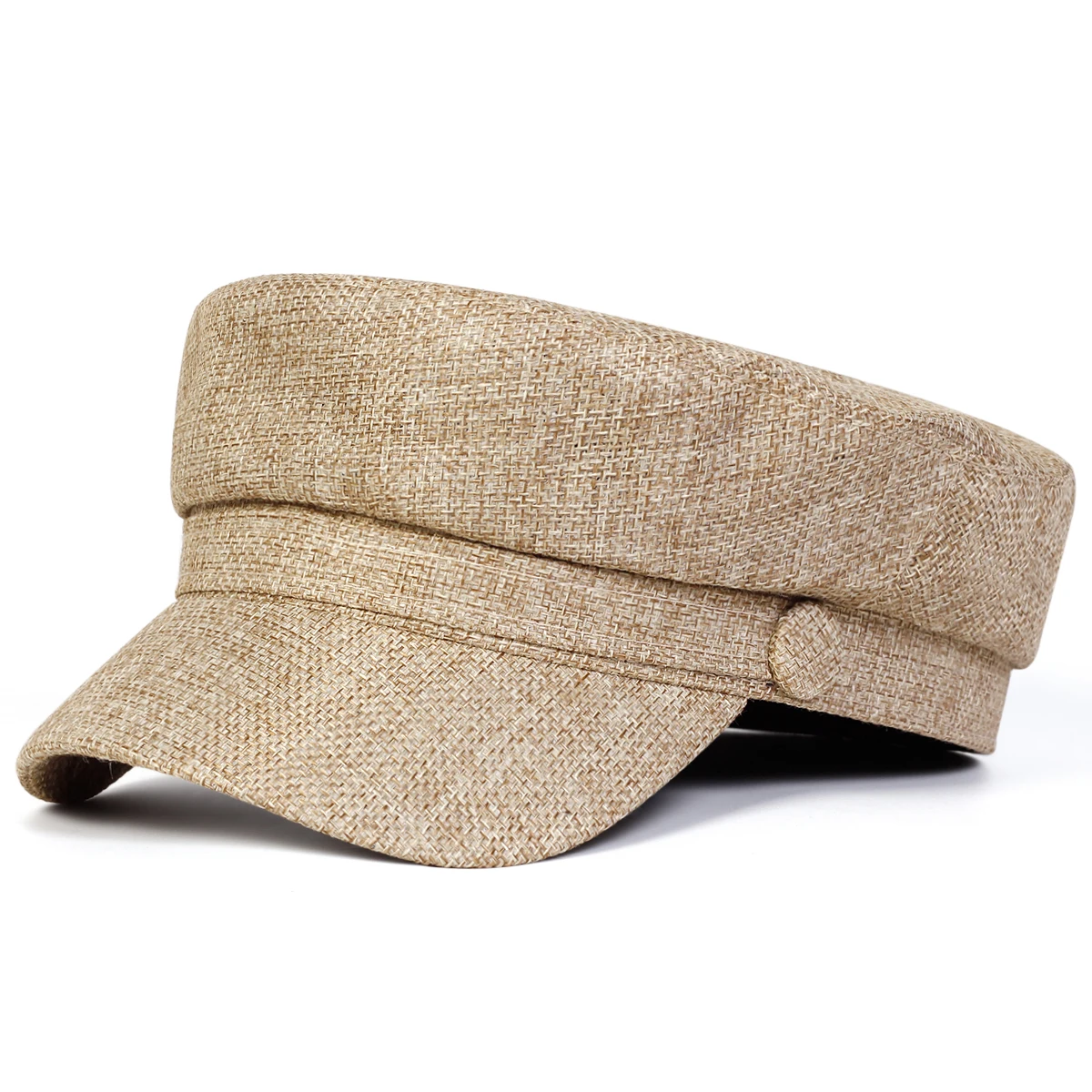 Unisex Einfarbig Militär Hüte Mode Flache Top Baseball Caps Für Frauen Outdoor Sport Kadett Sonnenschutz Hut – Detail 7