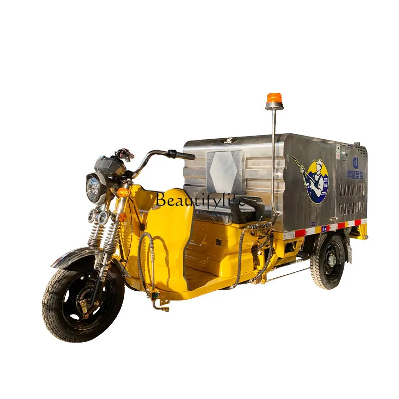1Ride-on three-wheel high-pressure washing vehicle AR pump high-pressure nozzle cleaning machine