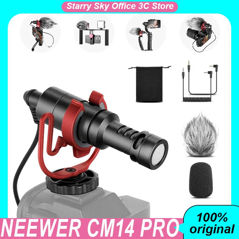 NEEWER CM14PRO Camera Microphone Live Video Tiktok Vlog Super Heart Pickup Custom Recording Equipment Suitable For Camera Phones