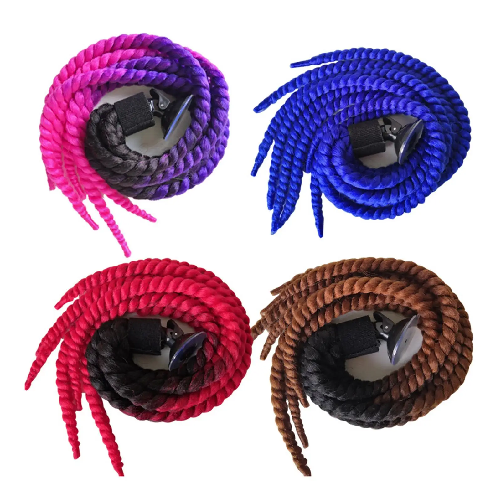 

Градиентные косички-хвосты для шлемов 60 см, унисекс, для мотоциклов, велосипедов, спортивных шлемов, легко снимаемые.