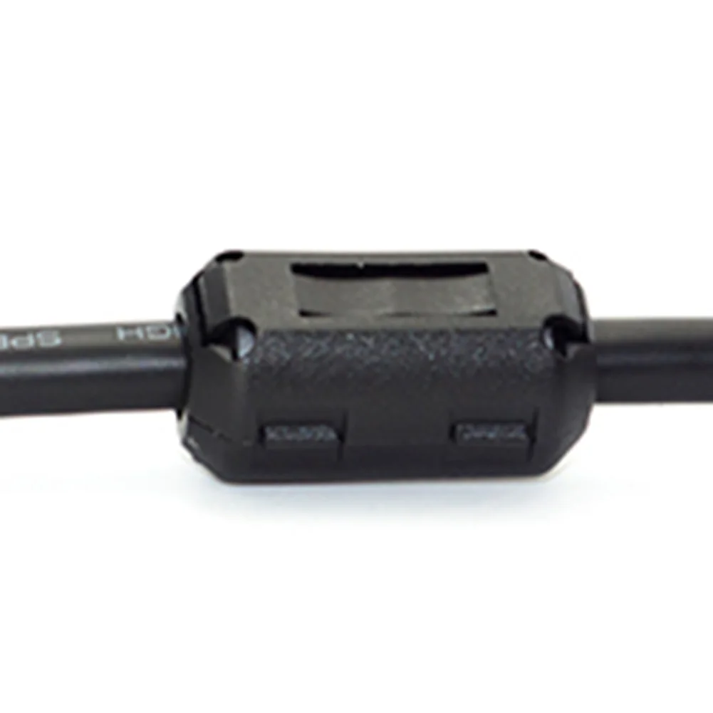 

10Pcs 5mm Cable Connector Clamp High Efficiency Noise Filters Suppressor Anti-Interference Black for USB Audio Video Power Cord