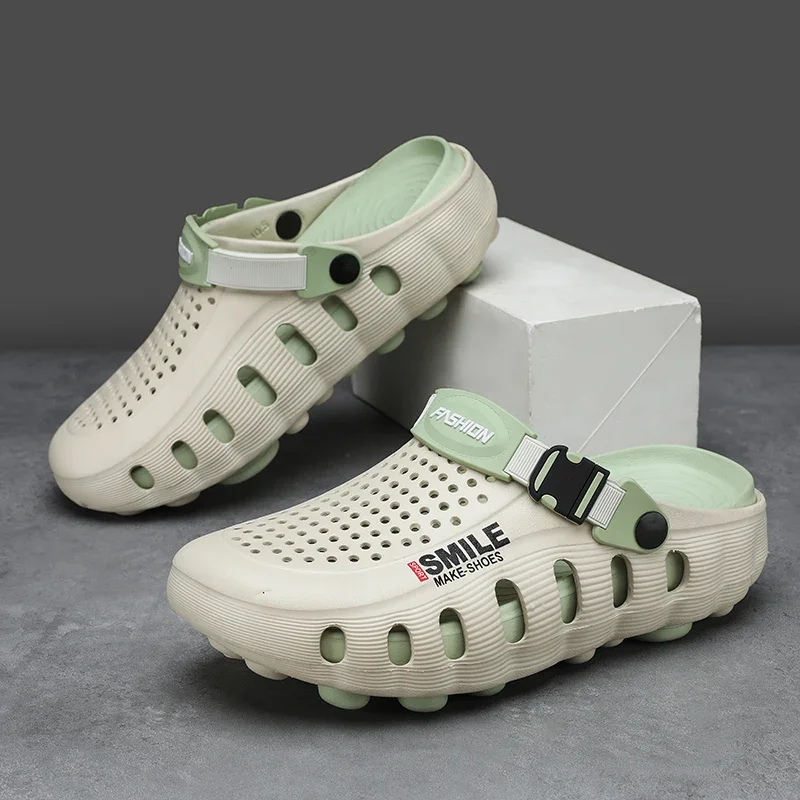 Sommer Herren Pantoffeln Sandalen Flip-Flops Clogs Weiche Sohle Unisex Outdoor Strand EVA Slides Clogs Badezimmer Bad Flache Schuhe – Detail 10
