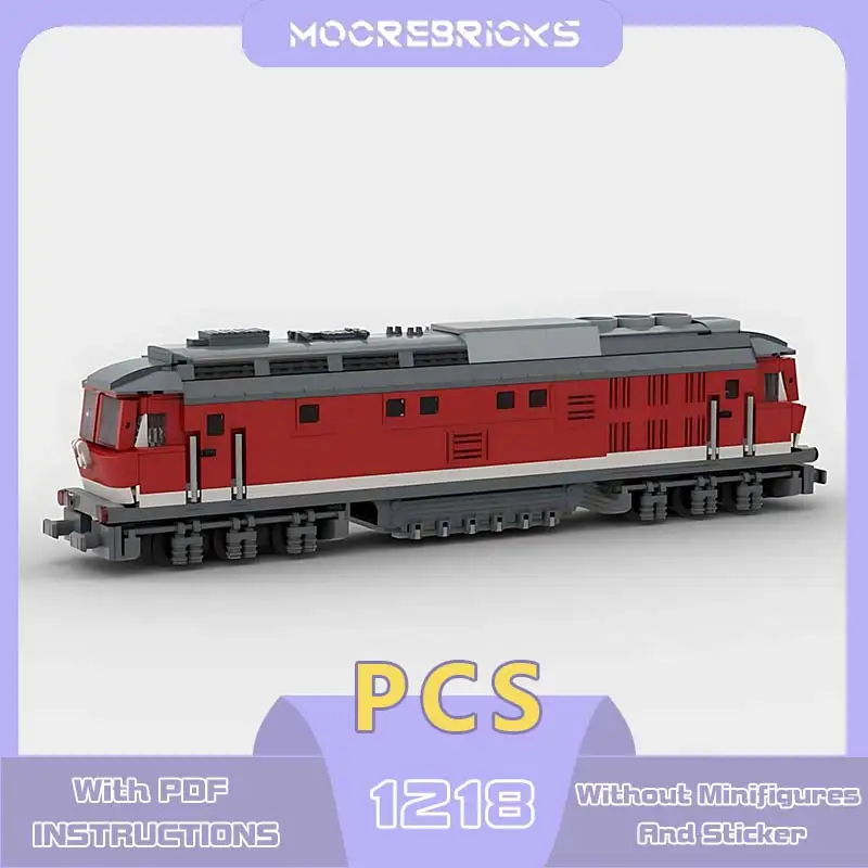 Modulaire Stedelijke Trein BR 232 Bouwsteen Model Zware Vracht Voertuig Assemblage Kleine Deeltjes Bakstenen Kinderen Display Speelgoed