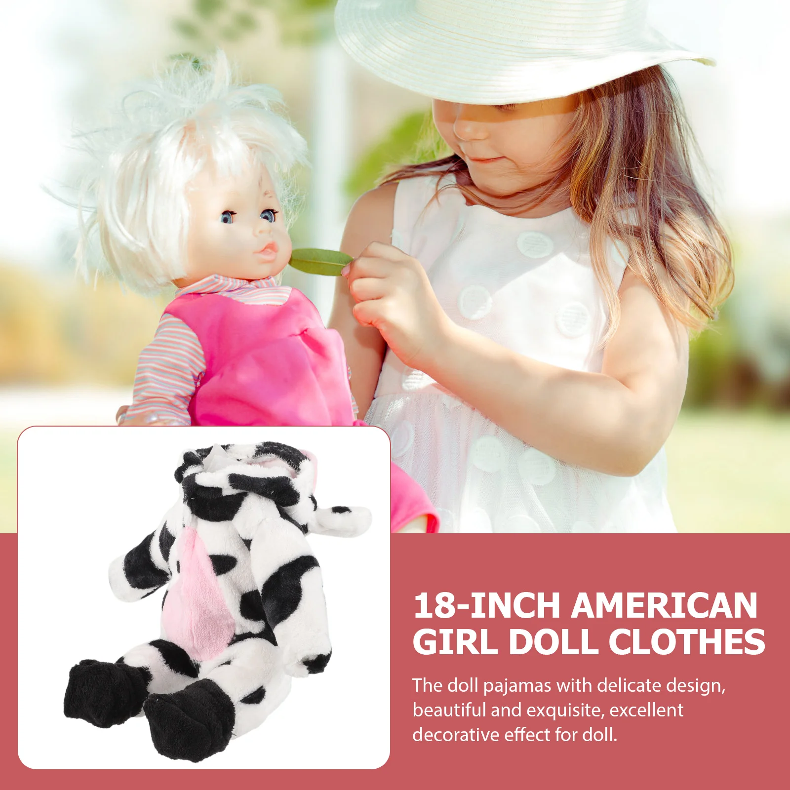 Baby Animal Toys Children’s Pajamas for Dress up Cow Jumpsuit Clothes Accessories Costume