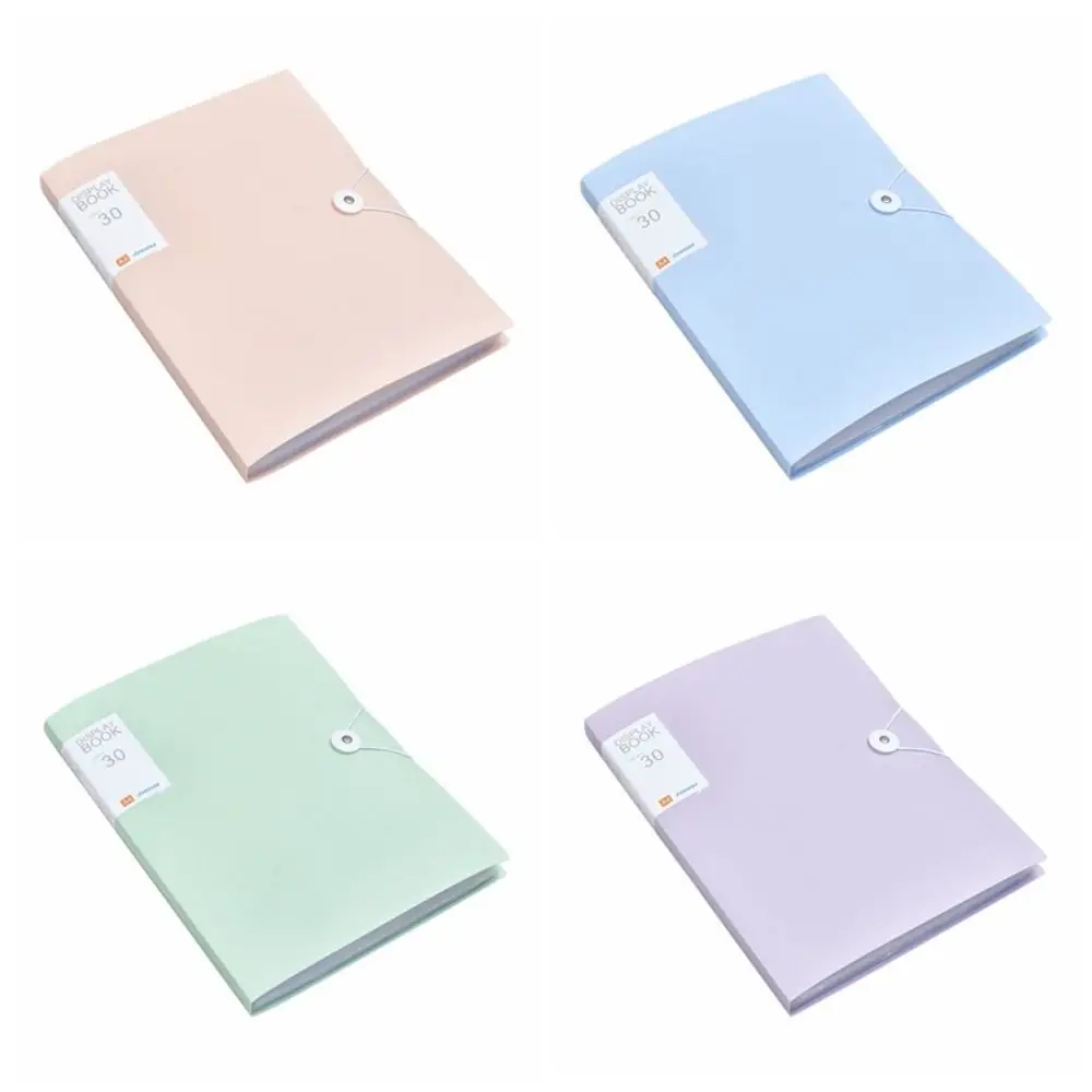 Fashion A4 File Paper Folder Classified Waterproof Document Holder Multifunction Transparent Insert Information Bag Students