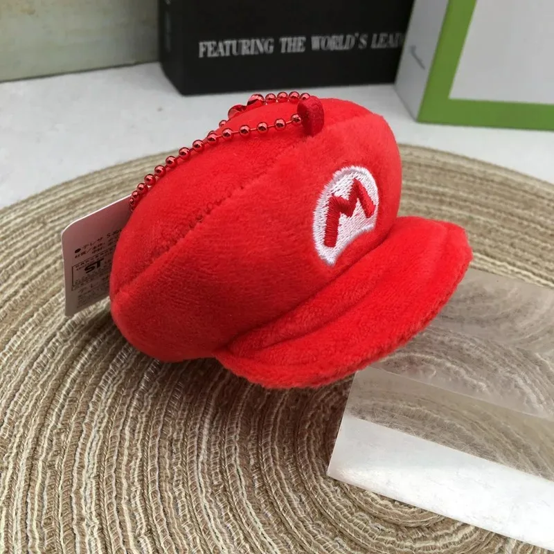 4inch=9cm Animation Red Green Super Bros Keychain Mary Luigy Caps Keyring Game Peripheral Doll Pendant Cosplay Accessories Gift - view 4